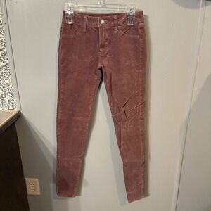 American Eagle Lavendar Corduroy 360° Super Stretch Jegging Pant(Women's 0 Long)